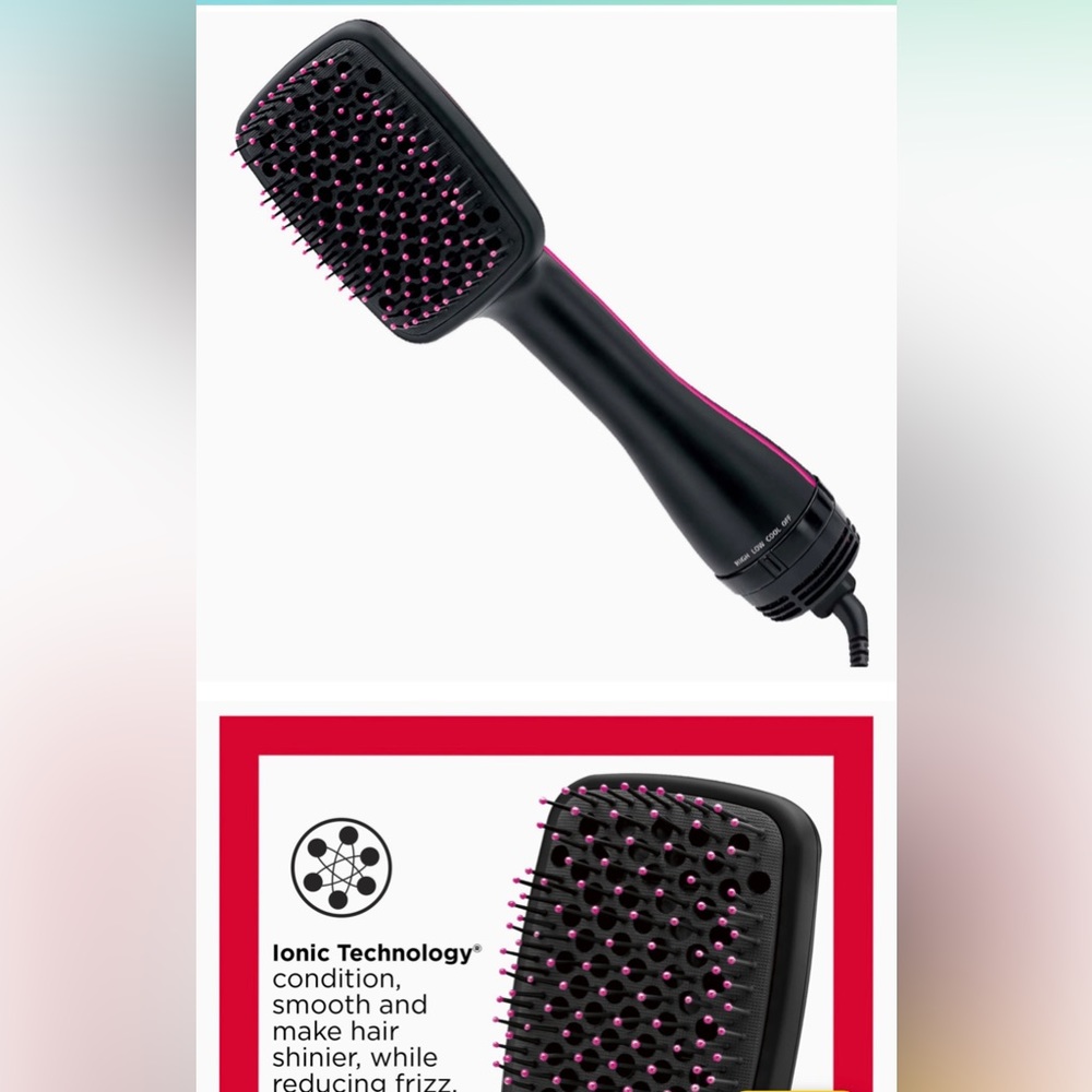 COPY - Paddle style brush blow dryer (curly hair)